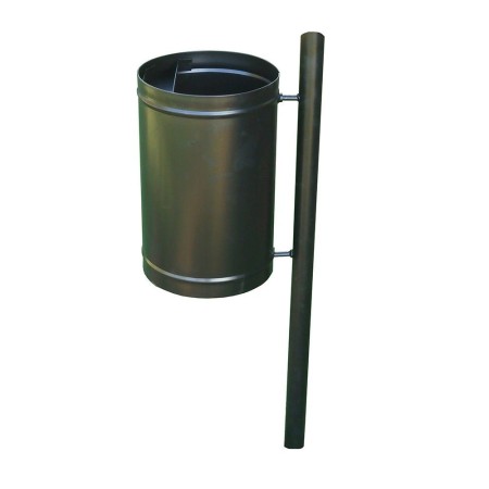 Kosz na śmieci Classic bez daszka 35 l, stalowy Kra14 Kosze do segregacji odpadów - 4store.pl