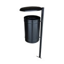 Kosz na śmieci Classic z daszkiem 35 l, stalowy