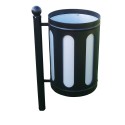 Kosz na śmieci Classic plus bez daszka 35 l, stalowy