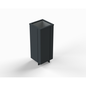 Kosz na śmieci Honest 50 l, stalowy