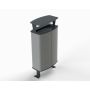 Kosz na śmieci Grano 45 l, stalowy Kra14 Kosze do segregacji odpadów - 4store.pl