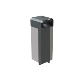 Kosz na śmieci Honest II 50 l, stalowy