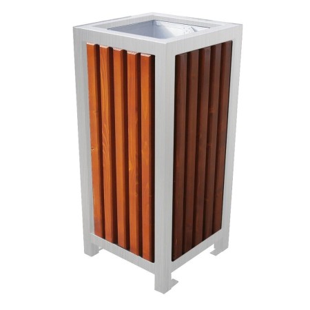 Kosz na śmieci Łódzki Inox 60 l Kra14 Kosze do segregacji odpadów - 4store.pl