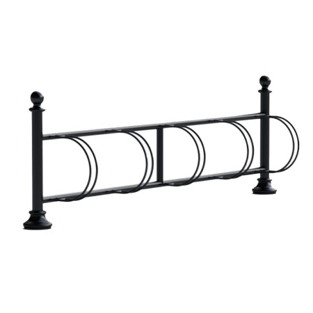 Stojak rowerowy Retro, 3 stanowiska rowerowe, stalowo - żeliwny Kra14 Stojaki na rowery - 4store.pl