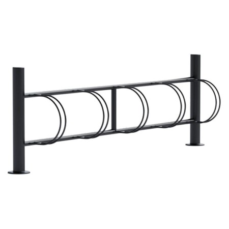 Stojak rowerowy Modern III Inox, 4 stanowiska rowerowe Kra14 Stojaki na rowery - 4store.pl