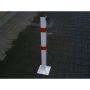 Słupek blokujący Kwadratowy, wys. 70 cm, stal ocynkowana i malowana Kra14 Magazyn i zaplecze - 4store.pl