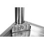 Stół składany przyścienny z półką 1200x600xH850+100MM YATO Stoły nierdzewne - 4store.pl