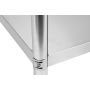 Stół składany przyścienny z półką 1200x600xH850+100MM YATO Stoły nierdzewne - 4store.pl