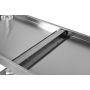 Stół składany przyścienny z półką 1600x600xH850+100MM YATO Stoły nierdzewne - 4store.pl