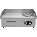 Elektryczna płyta grillowa 2/3 gładka 55 cm