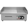 Elektryczna płyta grillowa 2/3 gładka 55 cm YATO Grille kontaktowe - 4store.pl