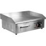 Elektryczna płyta grillowa 2/3 gładka 55 cm YATO Grille kontaktowe - 4store.pl