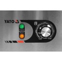 Elektryczna płyta grillowa gładka 2x2,2kW - panel sterowania z pokrętłem i lampkami