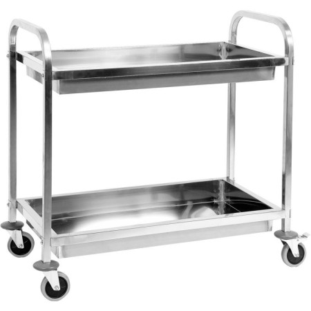 Wózek serwisowy kelnerski 2 półki, głęboki YATO Stoły nierdzewne - 4store.pl
