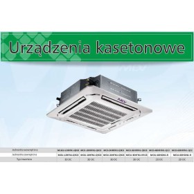Klimatyzacja dla sklepu 100 mkw, 2x klimatyzator kasetonowy 7 kW MDV z agregatem (komplet)