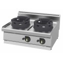 Wok gazowy 2-palnikowy, nastawna kuchnia wok WC8070G