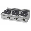Wok gazowy 3-palnikowy, nastawna kuchnia wok WC1270G