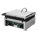 Grill kontaktowy panini RN101-A - widok z przodu z boku, panel z pokrętłami