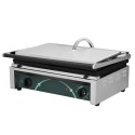 Grill kontaktowy panini RN102 - widok z przodu z boku, panel z pokrętłami