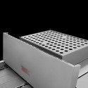 Grill taśmowy SET3200L - perforowana pokrywa górna i taśma przenośnika