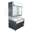Szafoboneta mroźnicza SD-420 LED + SD-320 LED - widok z przodu i z boku