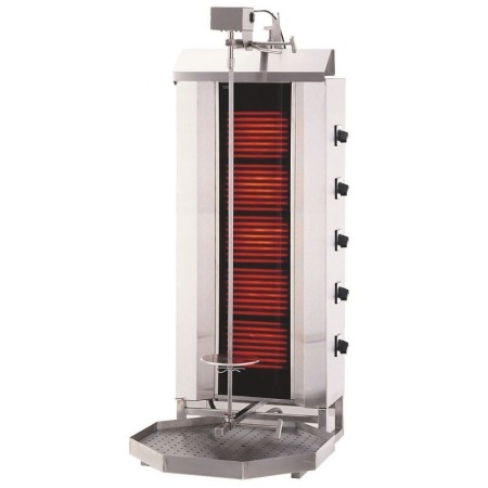 Opiekacz elektryczny do kebaba, gyros, 5 palników, wsad 80 kg, KLG232 Imp02 Rożna, piece - 4store.pl