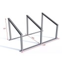 Stojak rowerowy UG-5 modułowy-3 - rysunek techniczny z wymiarami