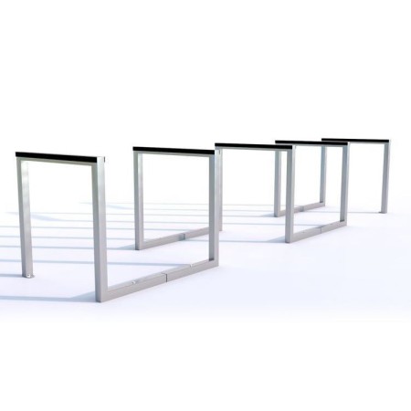 Stojak rowerowy Irys V ogumowany, stal ocynkowana Kra03 Stojaki na rowery - 4store.pl