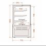 Witryna cukiernicza, lada LCC Carina 09 1.0 SQR Q z agregatem wbudowanym ES System K Witryny cukiernicze - 4store.pl