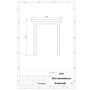 Zestaw ogrodowy Królewski bez podłokietnika 150 deski świerkowe impregnowane, aluminiowy Kra14 Mała Architektura - 4store.pl