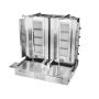 Opiekacz gazowy do kebaba podwójny, gyros, 4+4 palniki, wsad 120 kg, KLG224-T Imp02 Rożna, piece - 4store.pl
