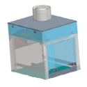 Zmywarka tunelowa koszowa 270L/R - rysunek 3D modułu w przezroczystych kolorach