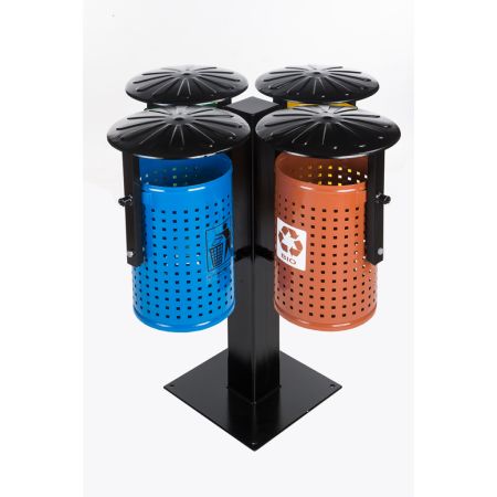 Kosz do segregacji odpadów GRONO P (PERFORACJA) (4 x 35l)  Kosze do segregacji odpadów - 4store.pl