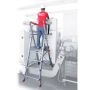 Podest roboczy PLS, teleskopowy, regulacja wysokości, 3 stopnie Faraone Podesty magazynowe - 4store.pl