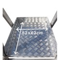 Podest roboczy PLS 5 stopni - platforma z blachy ryflowanej z wymiarami 52x62 cm