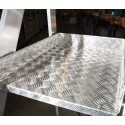 Podest magazynowy 100/MFTS - platforma z aluminiowej blachy ryflowanej