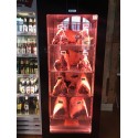 Szafa do dojrzewania mięsa Bolarus PRO Vine C 700 - mięso na półkach w podświetlanej witrynie