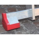 Drabina wielofunkcyjna 150.3 ST350/3N - czerwona stopa na aluminiowym holmie