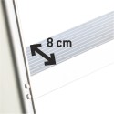 Drabina jednostronna LADY4 - szerokość stopnia 8 cm, detal stopnia aluminiowego