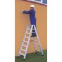 Drabina dwustronna z 8 cm stopniami, 8+8 stopni, S2185ND Faraone Drabiny - 4store.pl