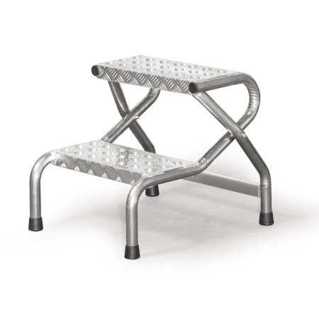 Schody aluminiowe z 20 cm stopniami, 3 stopnie, SGA03 Faraone taborety magazynowe - 4store.pl