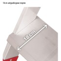 Schody aluminiowe CM50.02 - stopień antypoślizgowy 18 cm w zbliżeniu