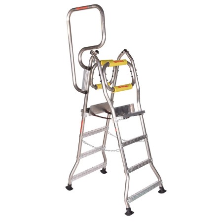 Platforma tynkarska, drabina składana PPP, 6 stopni, PPP6 Faraone Drabiny - 4store.pl