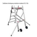 Podest roboczy PL3 - teleskopowy stabilizator z kółkami przy dolnej części
