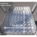 Podest magazynowy rozstawny SM 8 stopni - platforma z blachy ryflowanej z wymiarami 52x62 cm