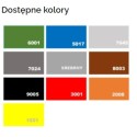 Kosz uliczny KACPER 35 l z popielniczką K-OP - paleta dostępnych kolorów RAL
