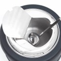 Kociołek elektryczny do zup 10 l - widok z góry na uchylaną pokrywę i chochlę