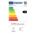 Mini witryna chłodnicza 78L - etykieta energetyczna klasa C, 1141 kWh rocznie