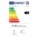 Witryna do ciast 400L czarna - etykieta energetyczna klasa C