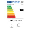 Witryna chłodnicza KV 270L - etykieta energetyczna klasy C